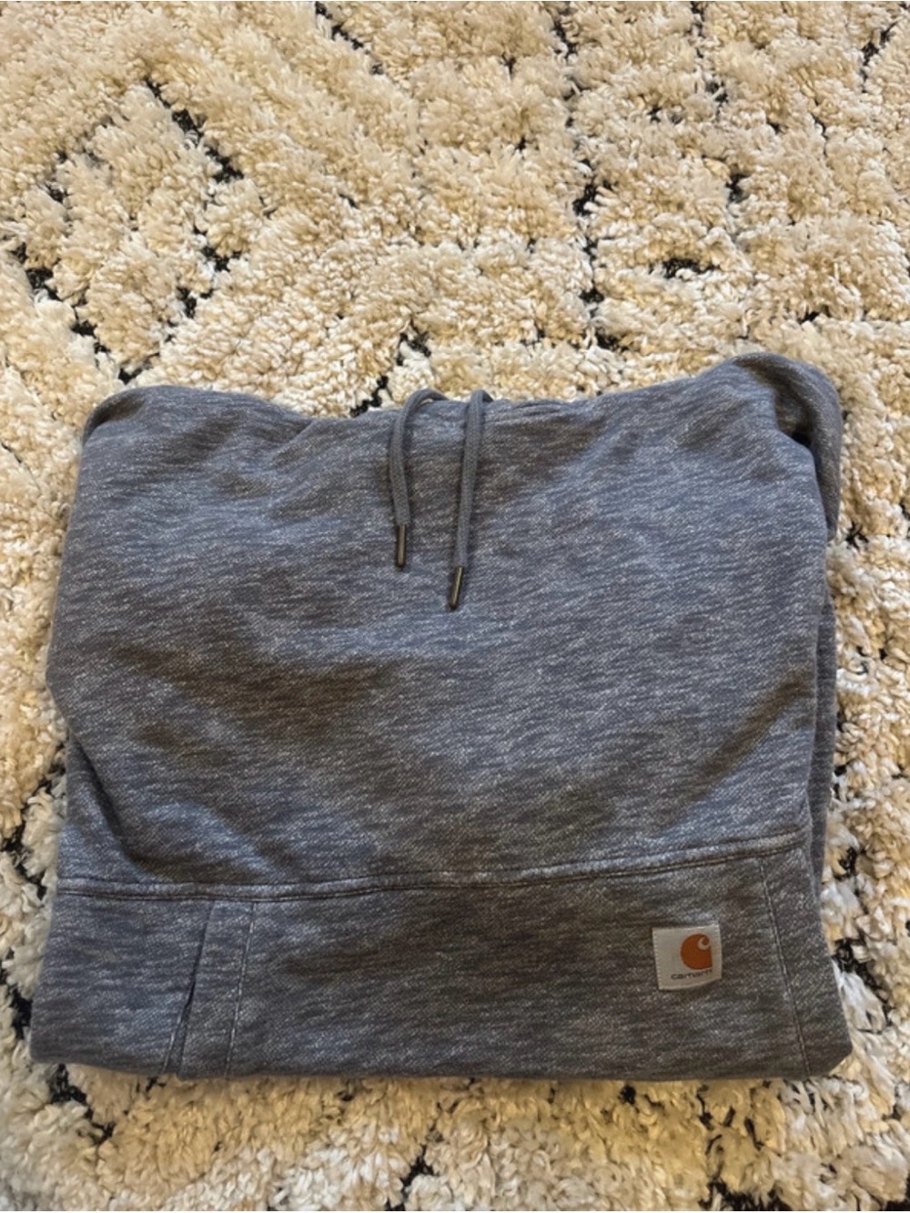 Carhartt woman’s Gray Knit Hoodie - Classic Pullover Sweatshirt